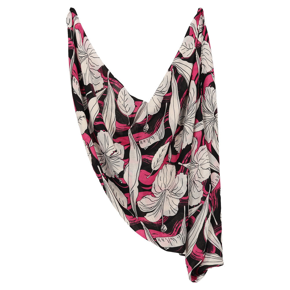 Dames sjaal fuchsia