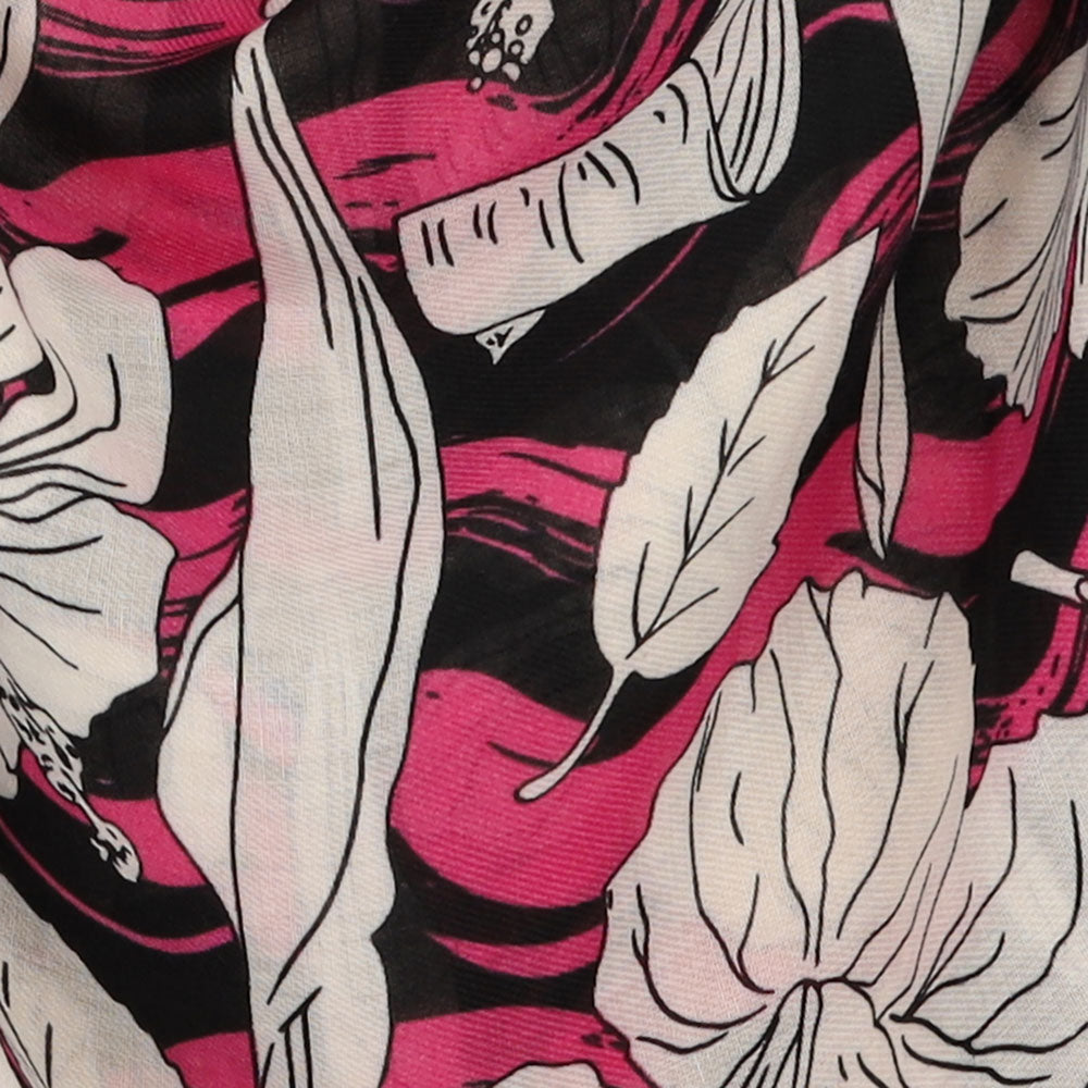 Dames sjaal fuchsia
