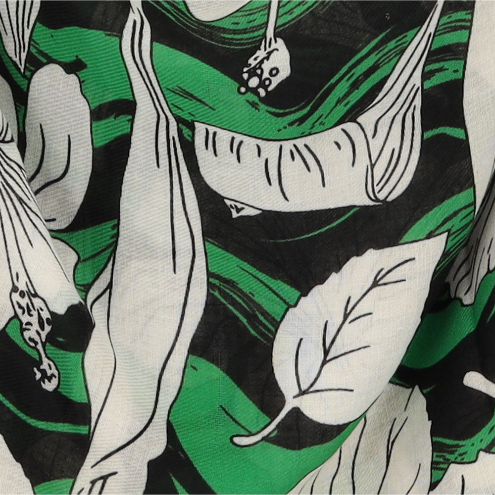 Dames sjaal groen-wit