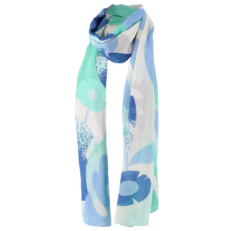 Dames sjaals multi blauw