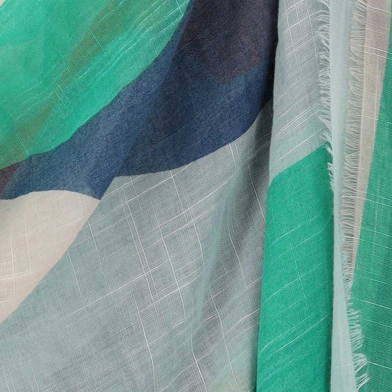 Dames sjaal multi blauw