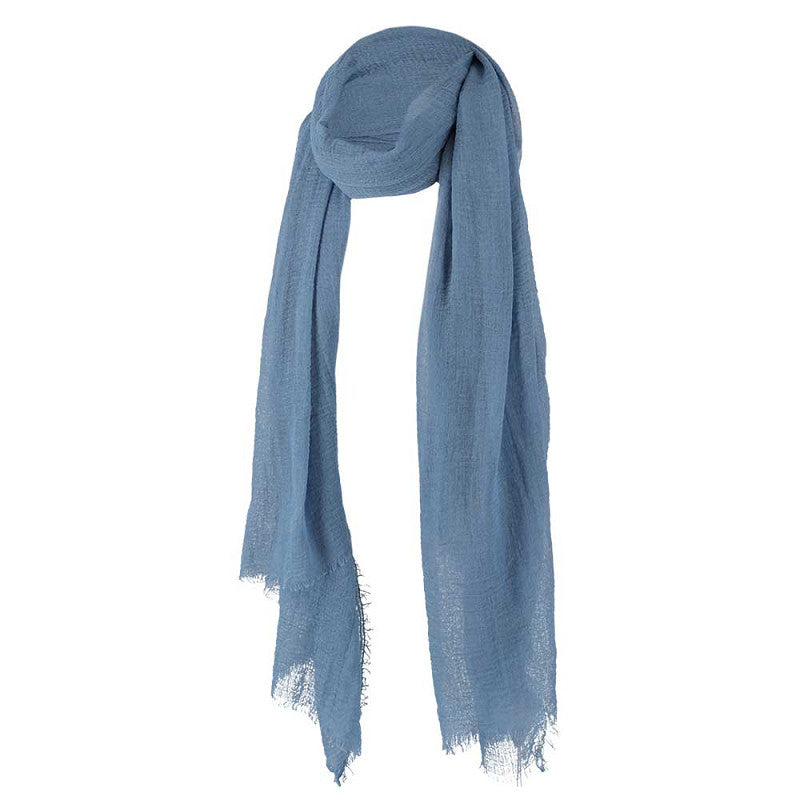Effen sjaal denim