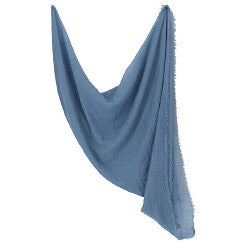 Effen sjaal denim
