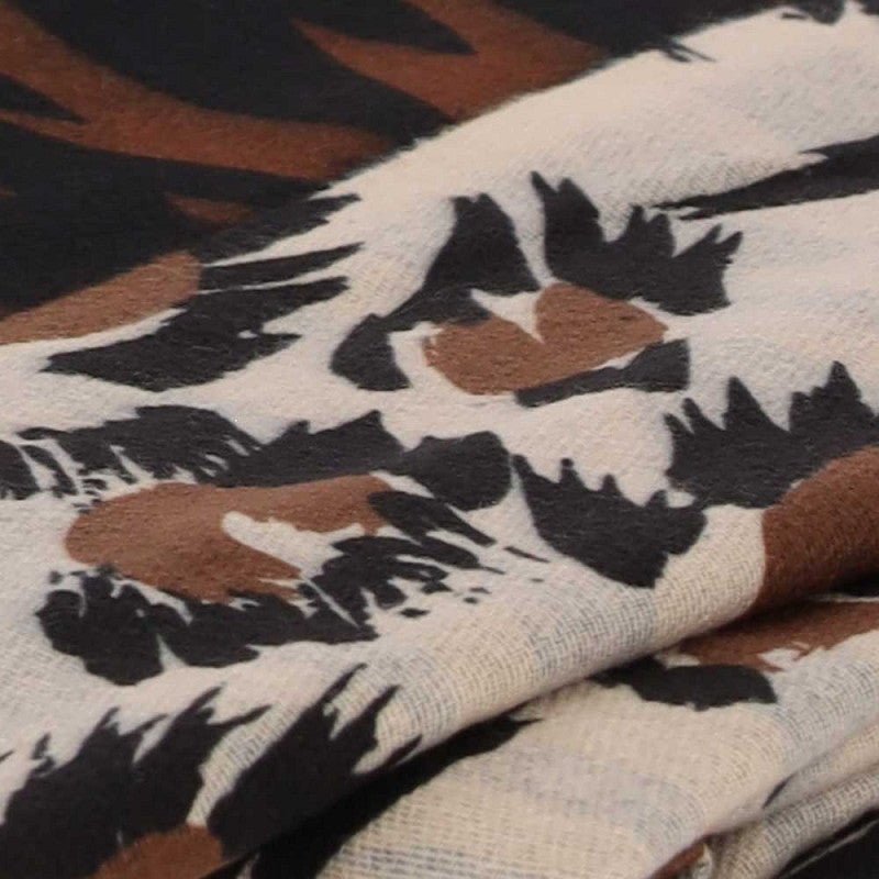 Wintersjaal bruin-beige