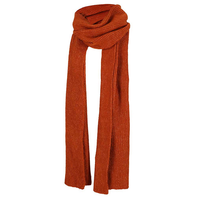 Wintersjaal effen bruin