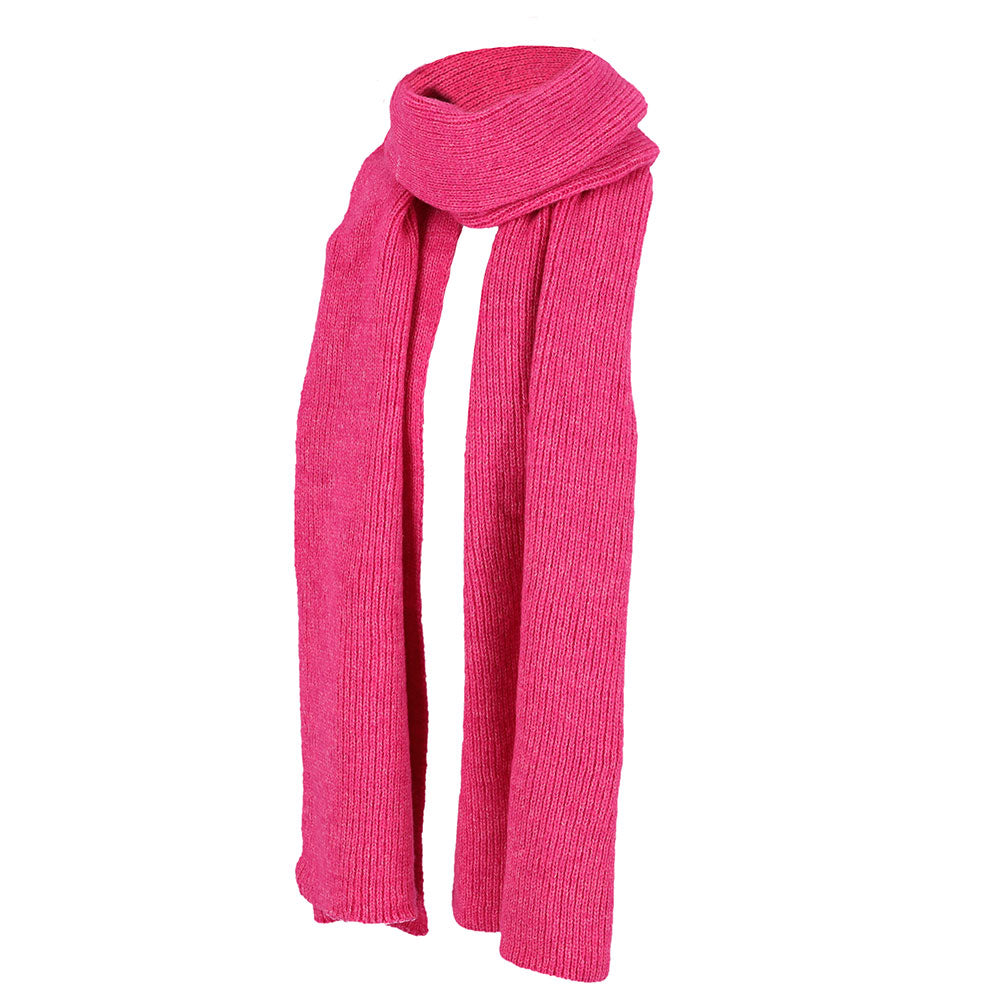 Wintersjaal effen fuchsia