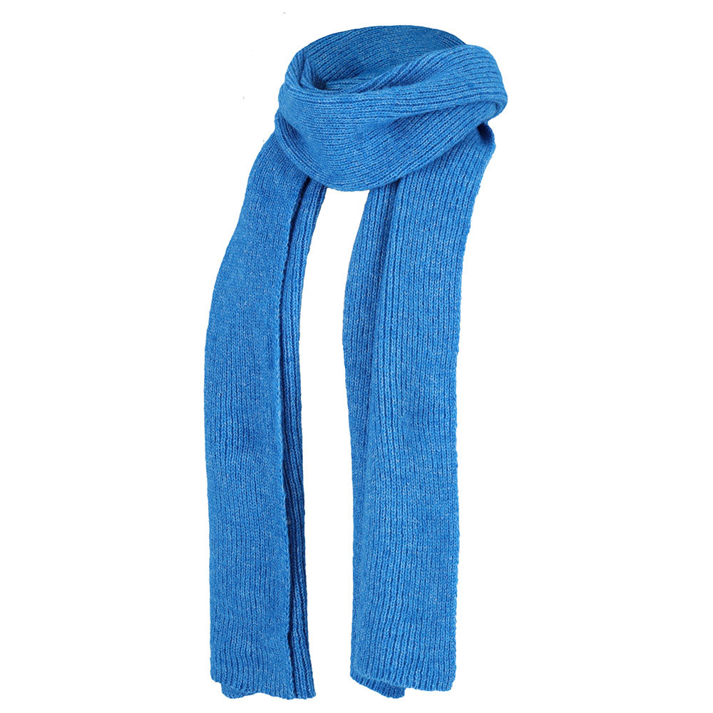 Wintersjaal effen kobalt
