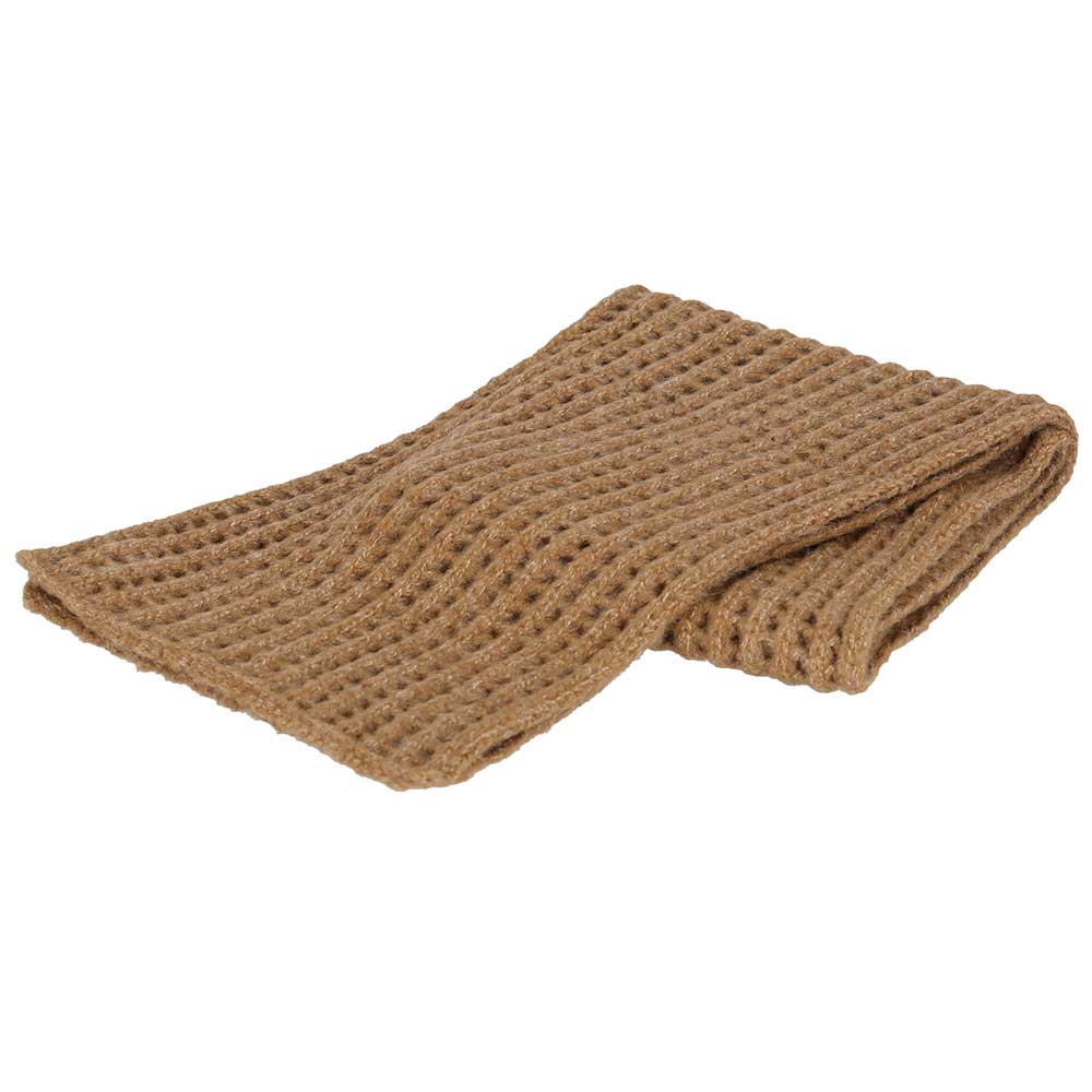 Wintersjaal effen camel