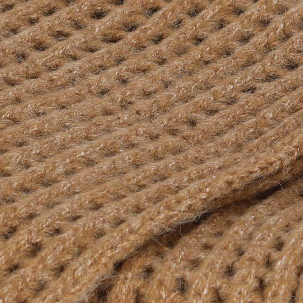 Wintersjaal effen camel