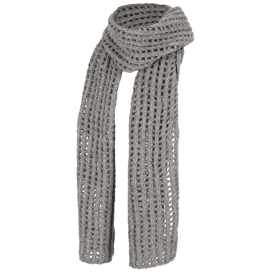 Wintersjaal effen grijs