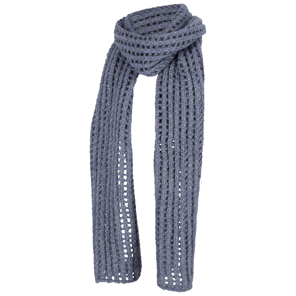 Wintersjaal effen denim
