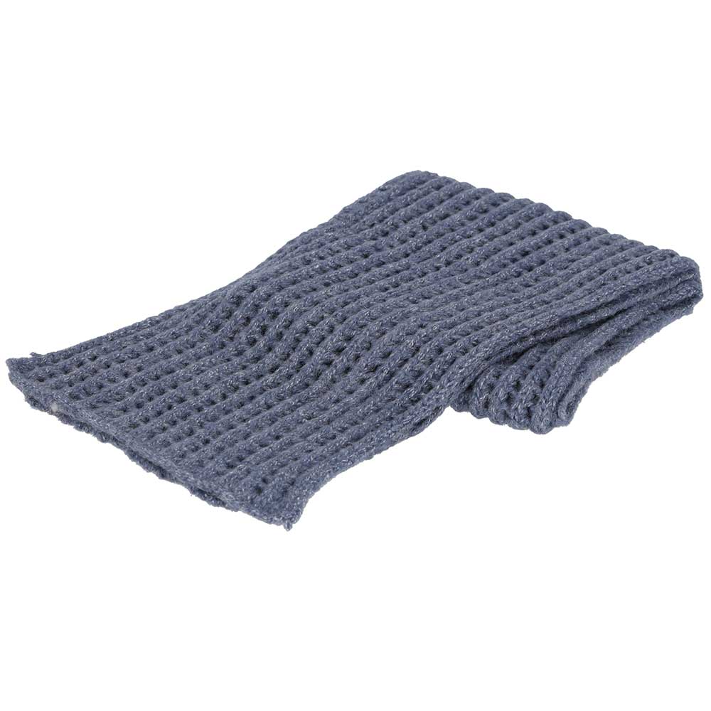 Wintersjaal effen denim