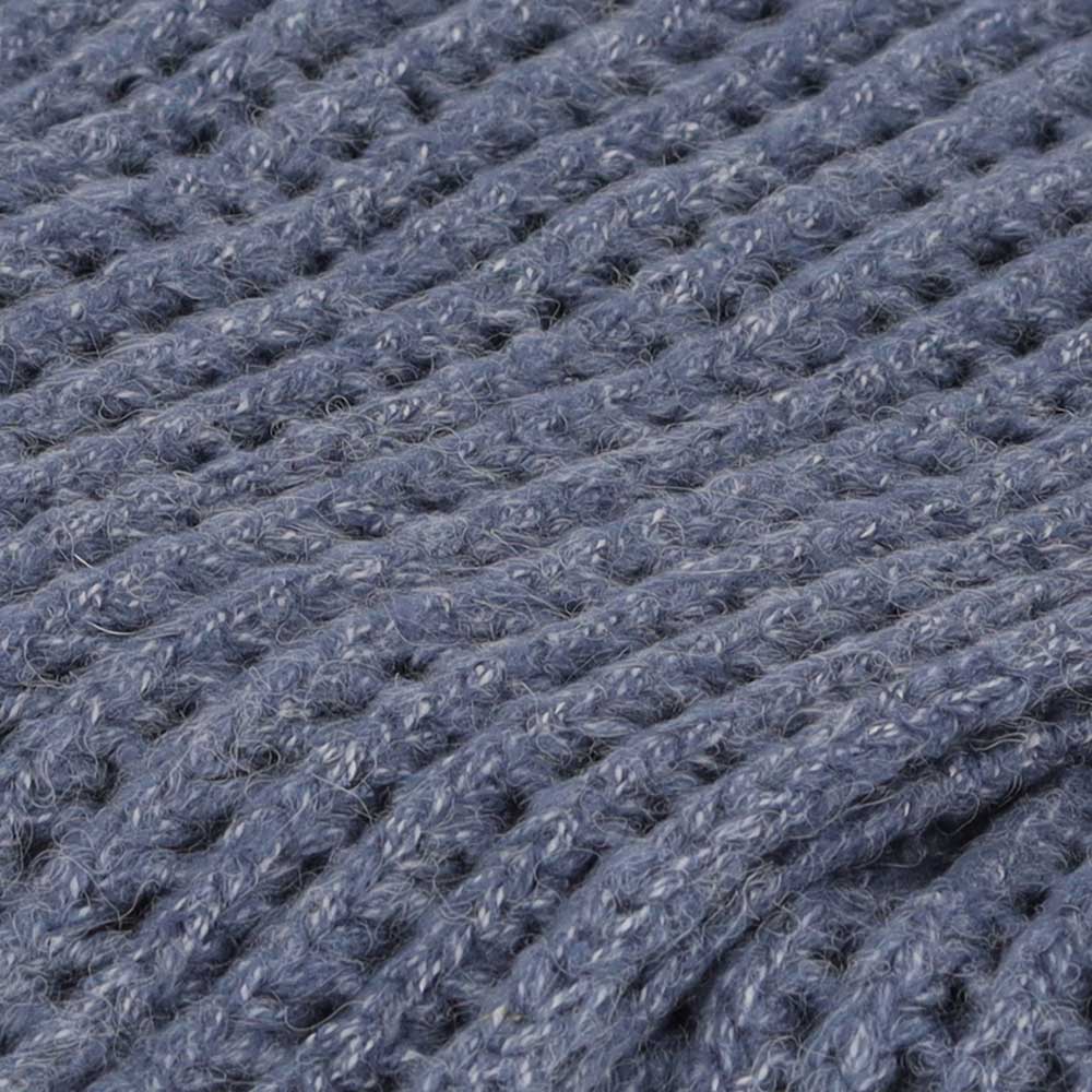 Wintersjaal effen denim