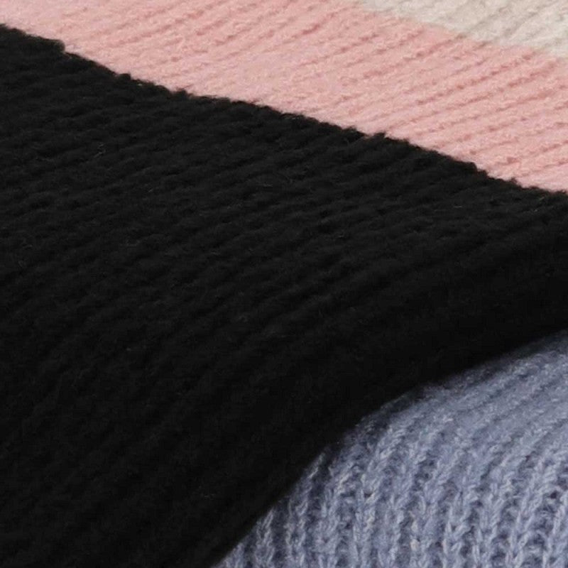 Winter sjaal dames roze-blauw