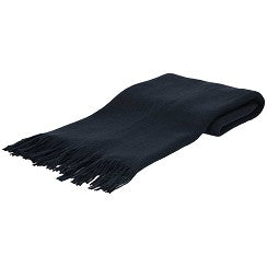 Effen winter sjaal blauw