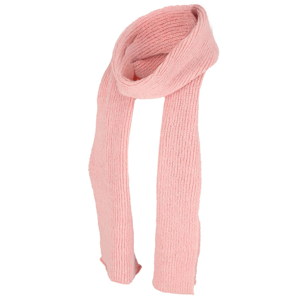 Winter sjaal meisjes effen roze
