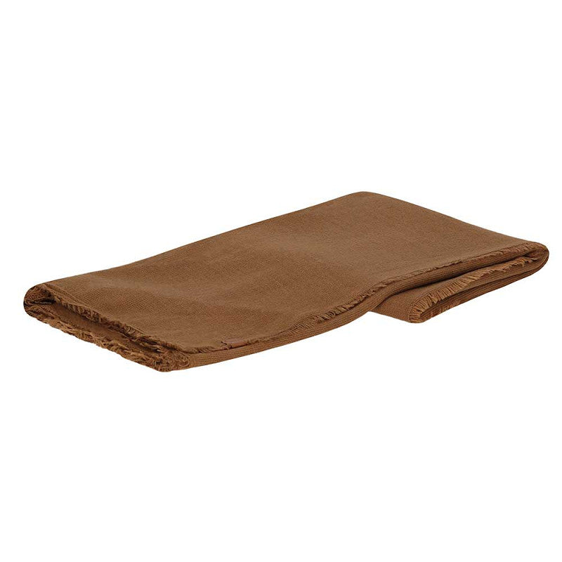 Effen sjaal camel