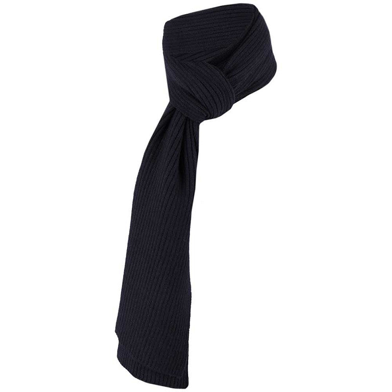 Wintersjaal effen navy