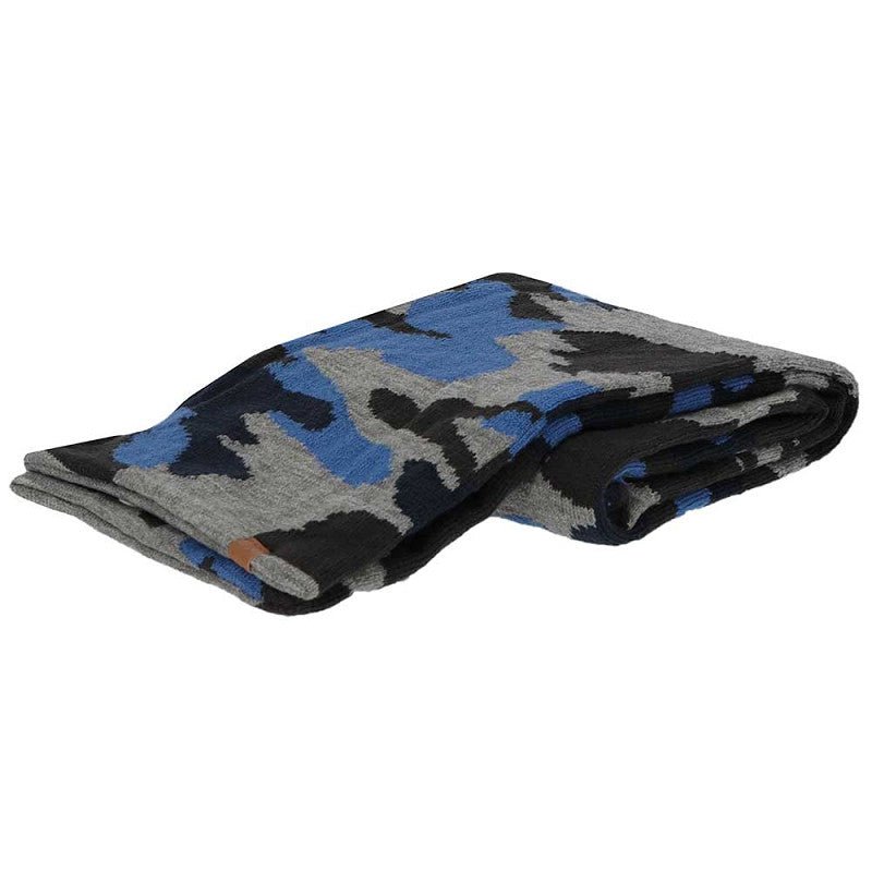 Winter sjaal jongens blauw-zwart