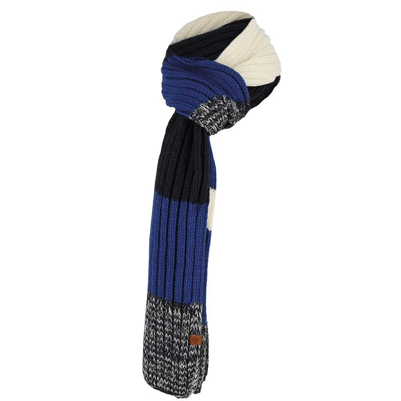 Winter sjaal jongens kobalt-blauw