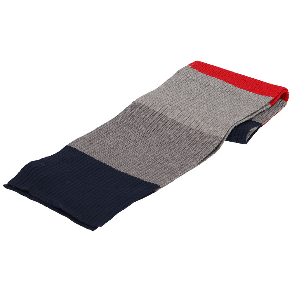 Winter sjaal jongens rood-grijs