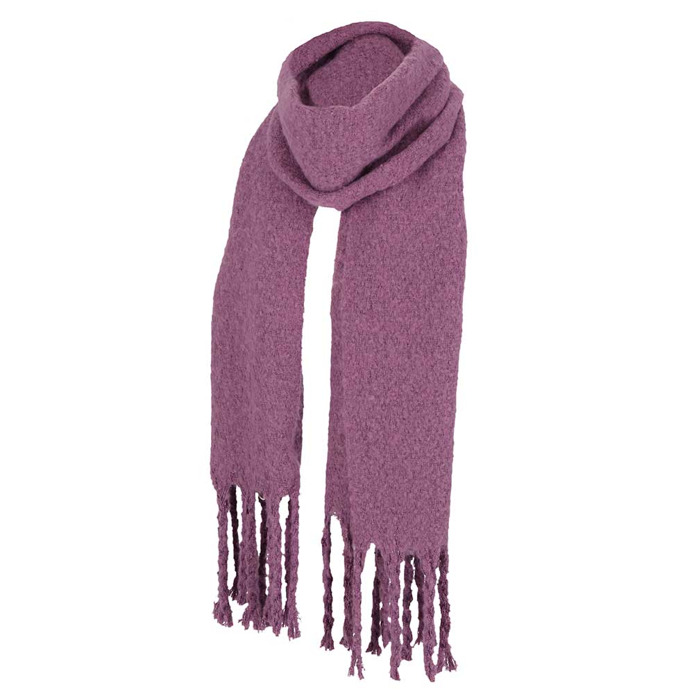 Wintersjaal effen paars