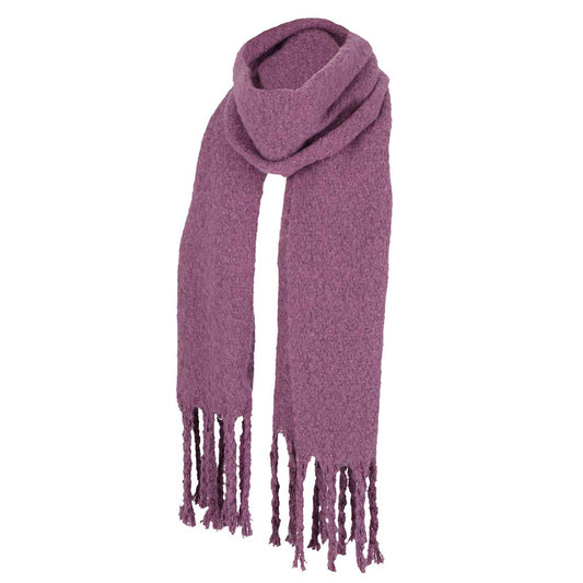 Wintersjaal effen paars