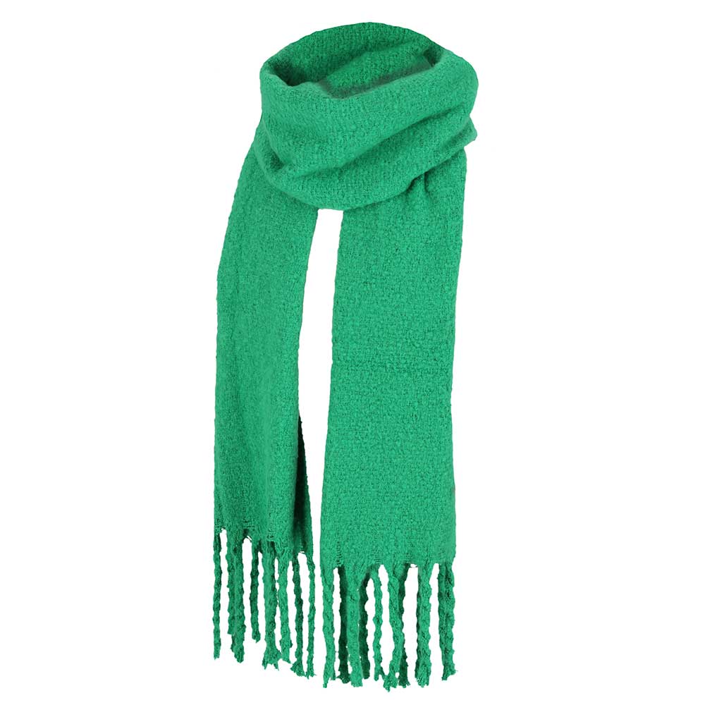 Wintersjaal effen groen