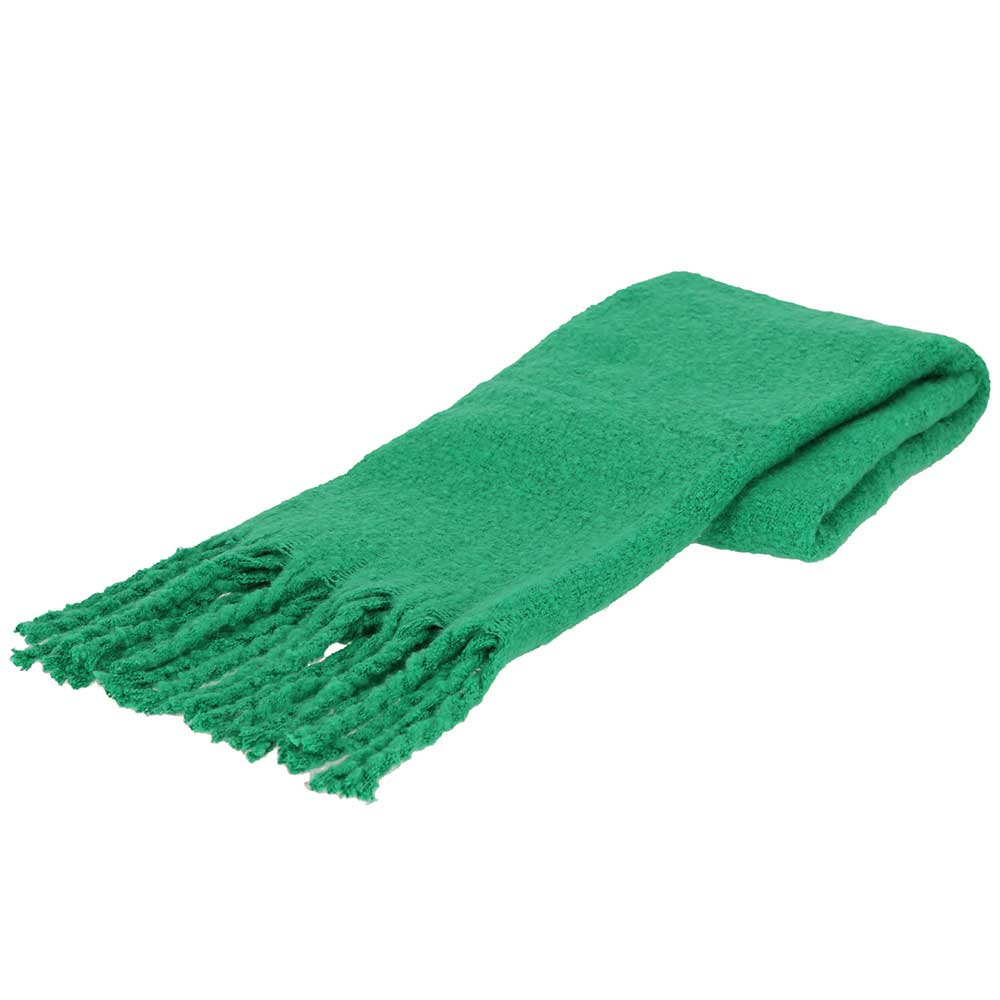 Wintersjaal effen groen