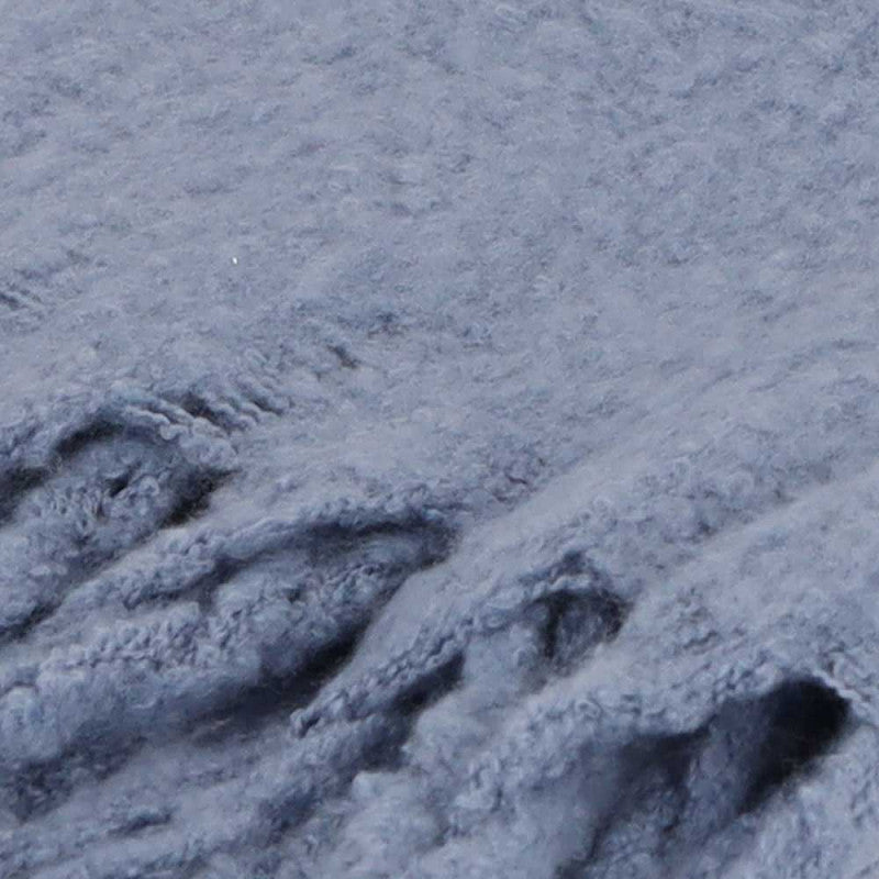 Wintersjaal effen blauw