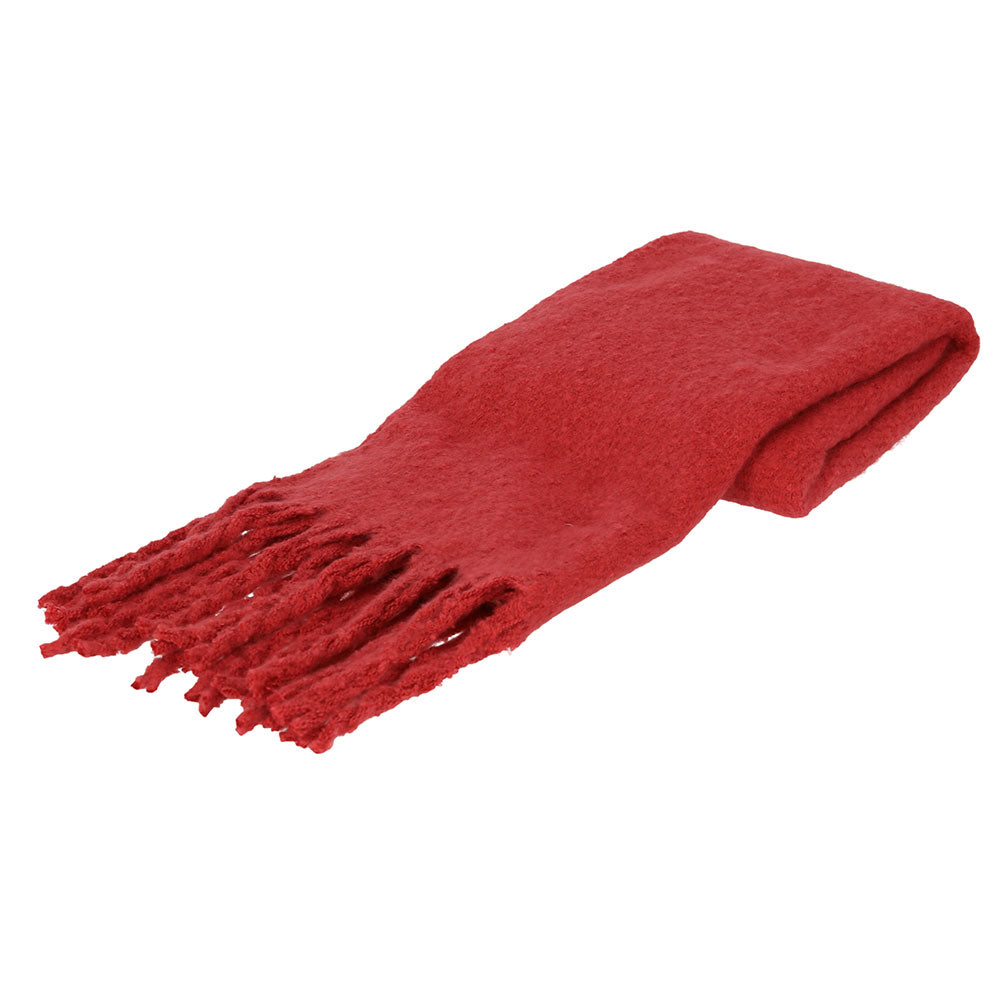 Wintersjaal effen oranje