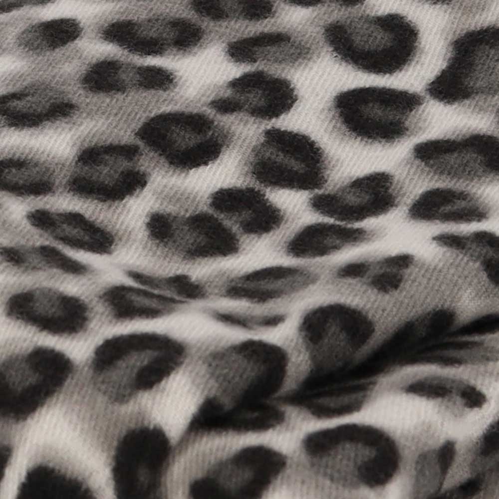 Tijger print sjaal grijs