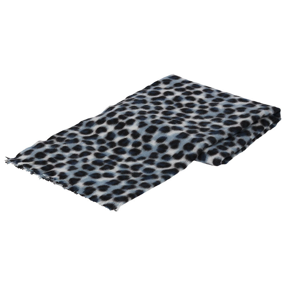 Tijger print sjaal blauw