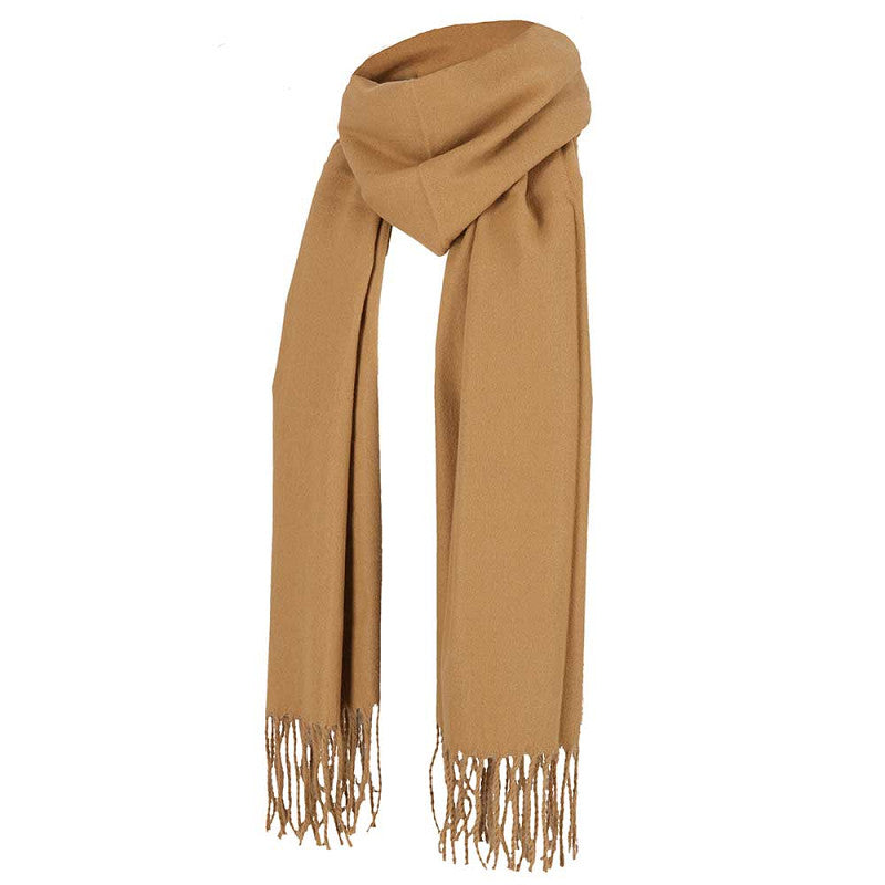 Wintersjaal camel