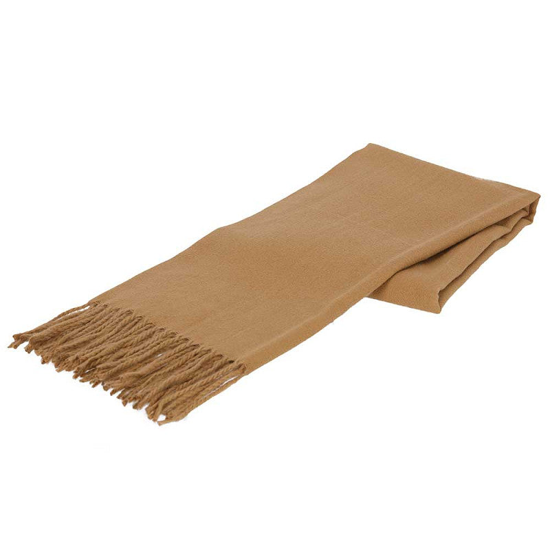 Wintersjaal camel