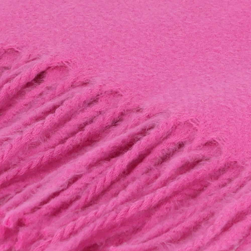 Effen winter sjaal fuchsia