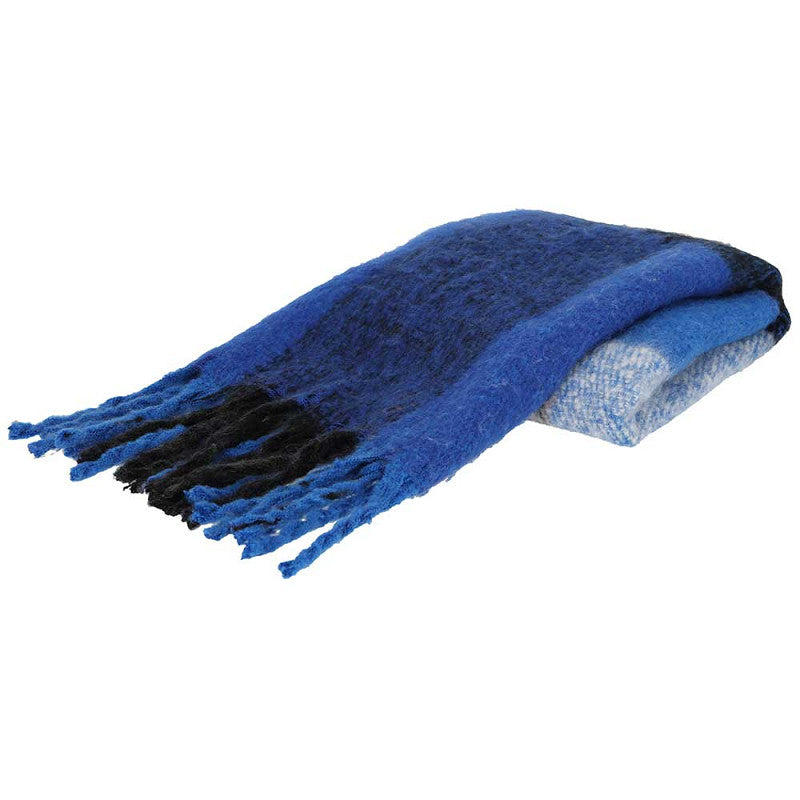 Wintersjaal kobalt-blauw