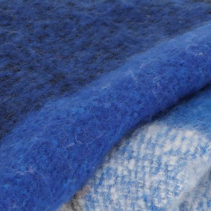 Wintersjaal kobalt-blauw