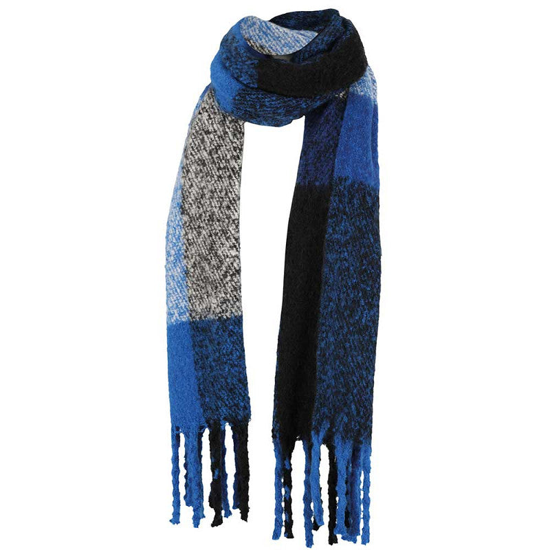 Wintersjaal kobalt-blauw