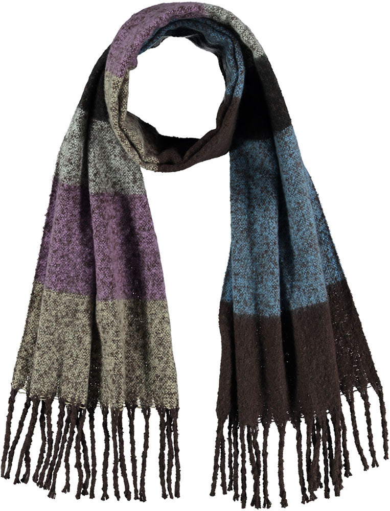 Wintersjaal paars-bruin