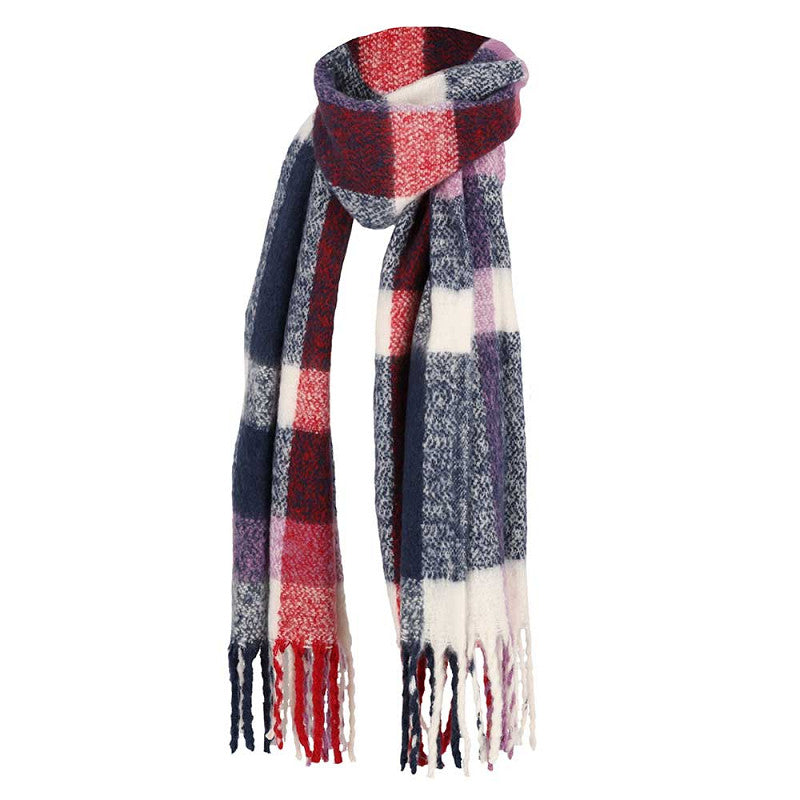Wintersjaal multi paars
