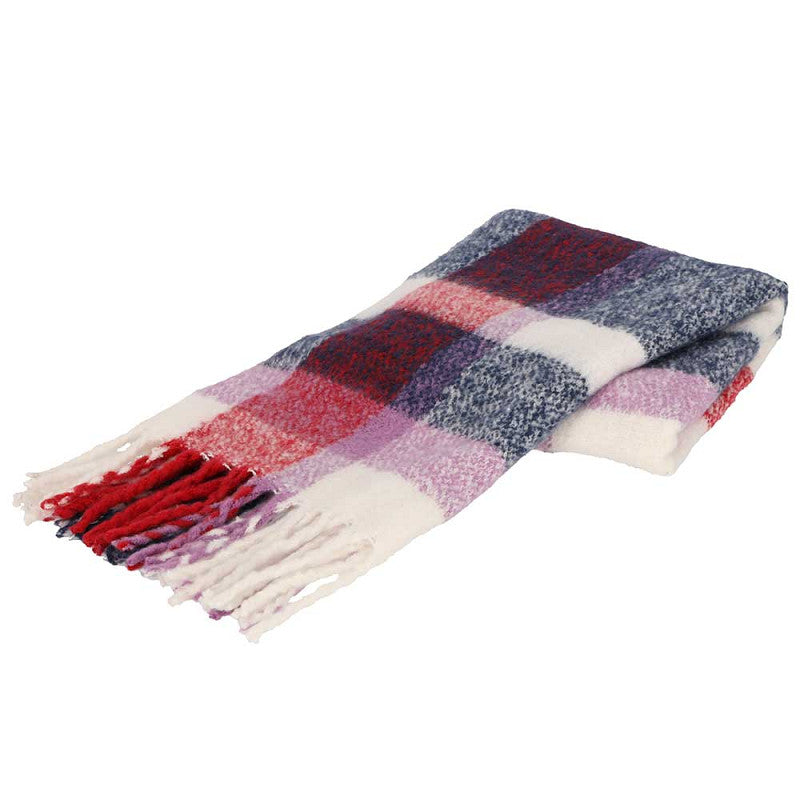 Wintersjaal multi paars