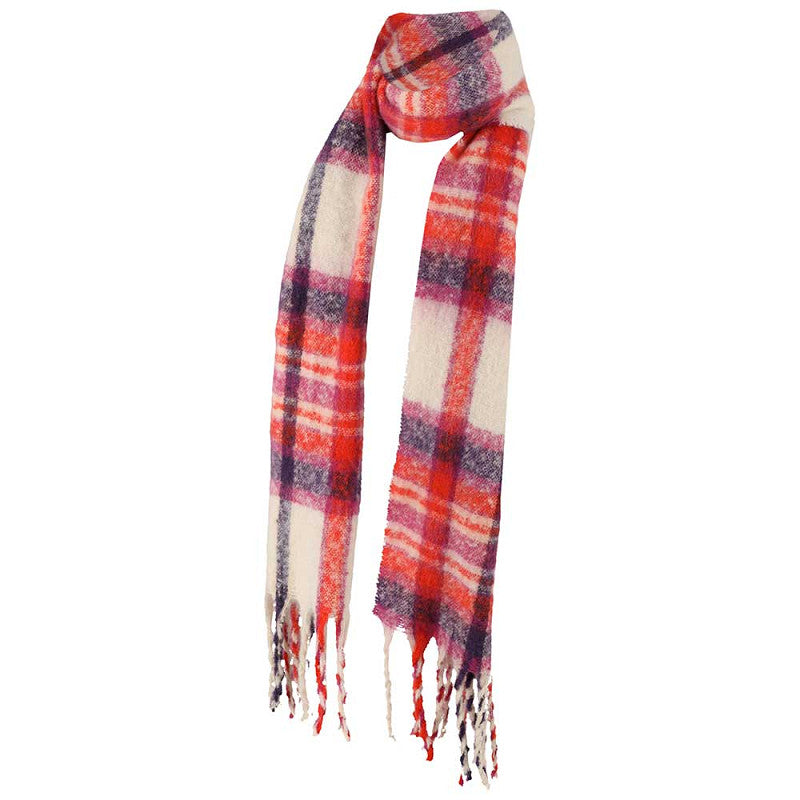 Wintersjaal multi-oranje