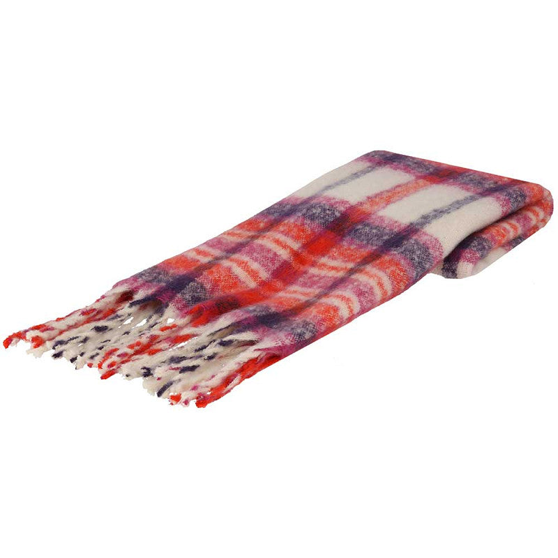 Wintersjaal multi-oranje