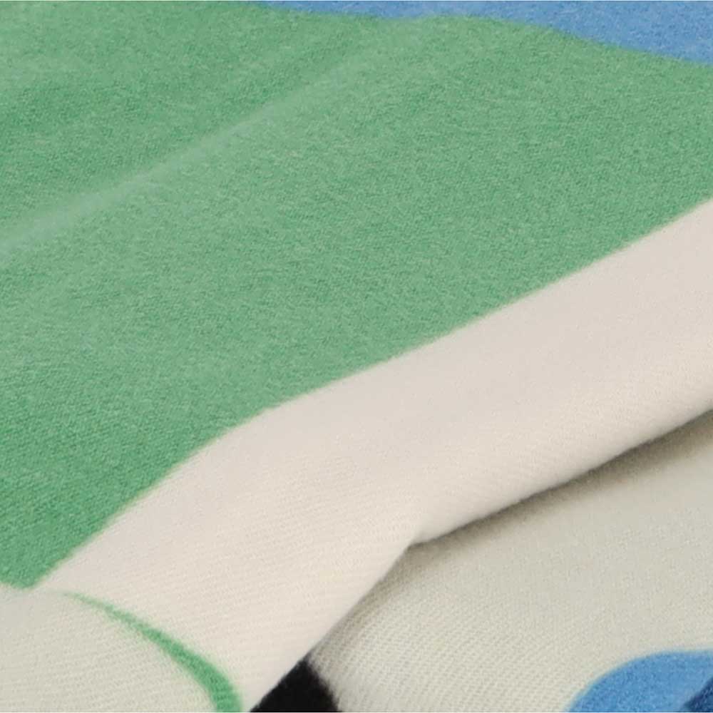 Wintersjaal groen-blauw