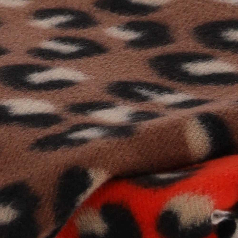 Tijger print sjaal multi-oranje
