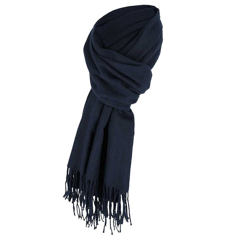 Heren sjaal effen navy
