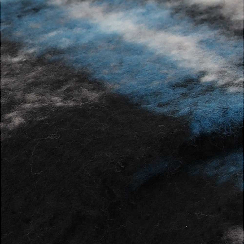 Wintersjaal zwart-blauw