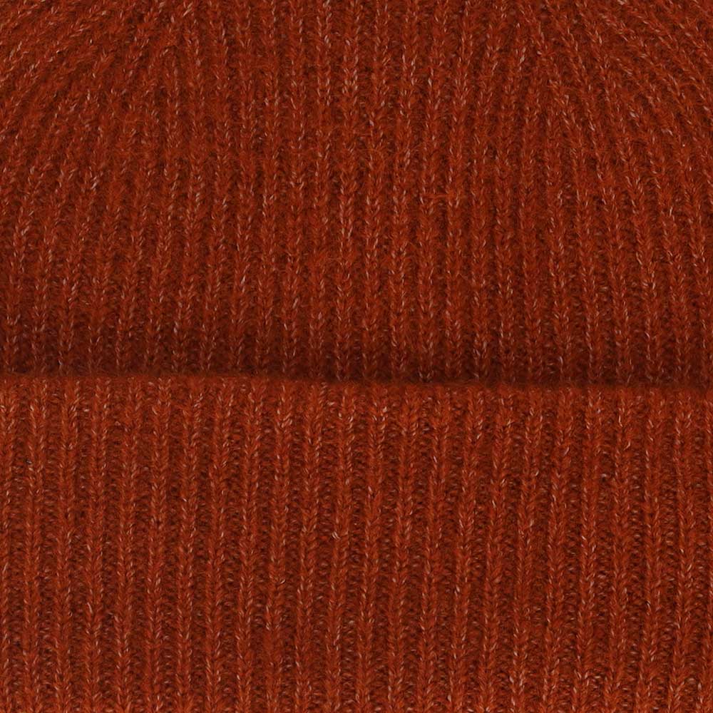 Muts effen bruin-rood