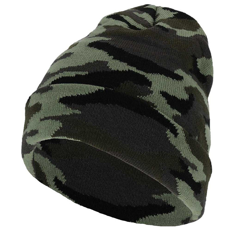 Jongens muts khaki-zwart